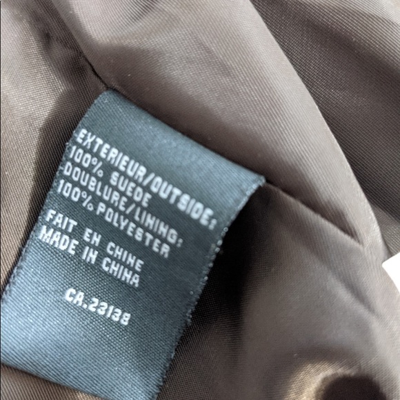 Genuine Suede Taupe Jacket w/ Lace Up Trim!!! Size L - Picture 9 of 15